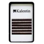 Kalentin Extensión de Cejas Planas Marrón Oscuro 5mm
